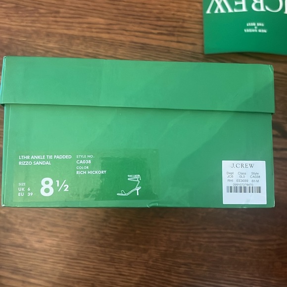 NWT great X-Mas gift!! J.Crew Leni Sandal, chocolate brown, sz 8.5. New in box! - Picture 2 of 10